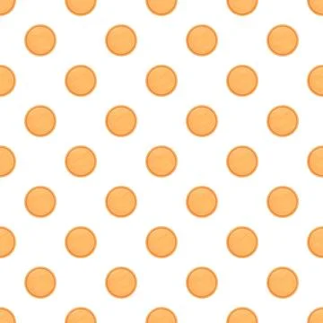 Seamless pattern with round wooden cutting board shapes 库存插图