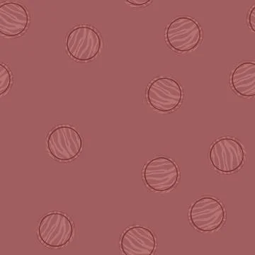 Seamless pattern round wooden pizza board cartoon vector Stockillustratie