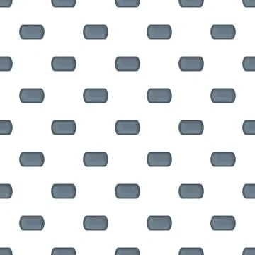 Seamless pattern with rounded rectangles on white background Stock Illustration