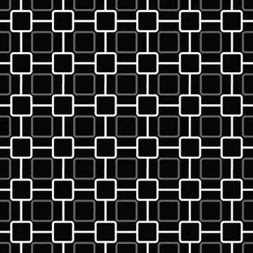 Seamless pattern with rounded squares Illustrazione stock