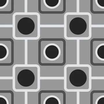 Seamless pattern with rounded squares Stock Illustration