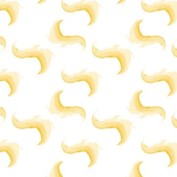 Seamless pattern of rounded strokes in trendy autumnal sand colors in a Stock Illustration