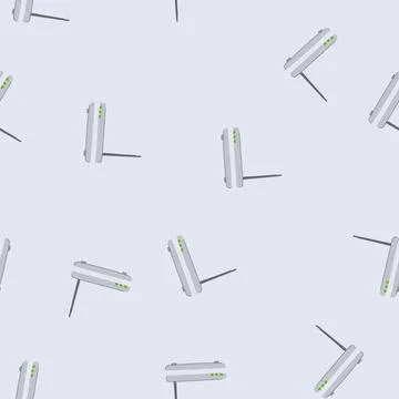 Seamless pattern router dsl modem cartoon vector Stock Illustration