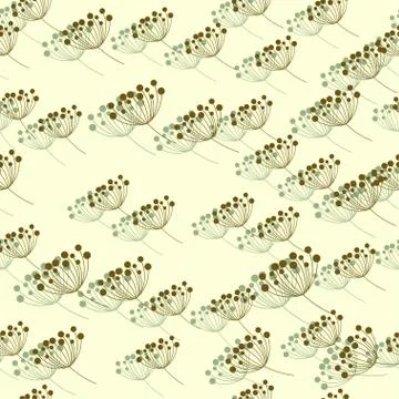Seamless pattern with rowan berries Stock Illustration