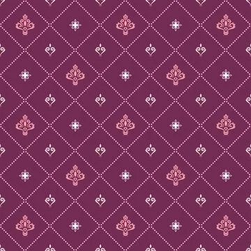 Seamless Pattern. Royal Lilies Stock Illustration