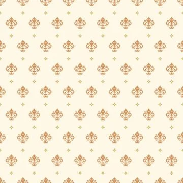 Seamless Pattern With Royal Lily Stock Illustration