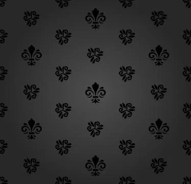 Seamless Pattern With Royal Lily Illustrazione stock