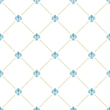 Seamless Pattern With Royal Lily Illustrazione stock