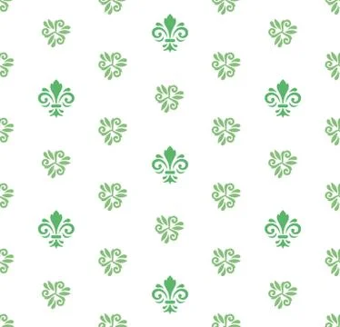 Seamless Pattern With Royal Lily Illustrazione stock