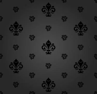 Seamless Pattern With Royal Lily Illustrazione stock