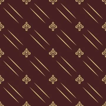 Seamless Pattern With Royal Lily Stock Illustration