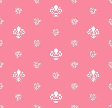 Seamless Pattern With Royal Lily Stock Illustration