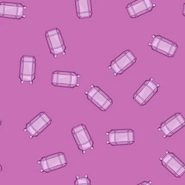 Seamless pattern rucksack backpack cartoon vector 库存插图