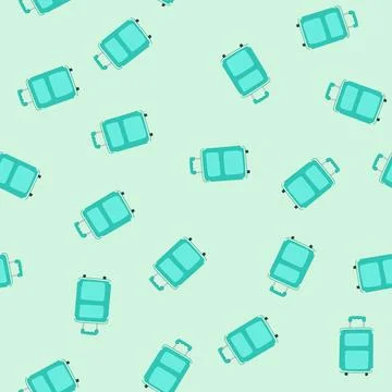 Seamless pattern rucksack kid luggage cartoon vector Illustrazione stock