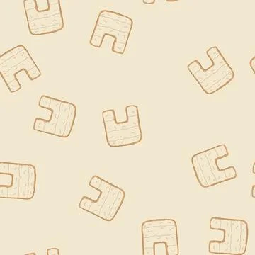 Seamless pattern rug bath mat cartoon vector Ilustração Stock