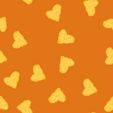 Seamless pattern rural haystack cartoon vector イラスト素材