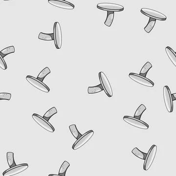 Seamless pattern rust bent nail cartoon vector Ilustração Stock
