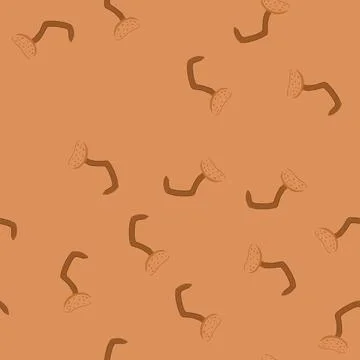 Seamless pattern rust bent nail cartoon vector Stock Illustration