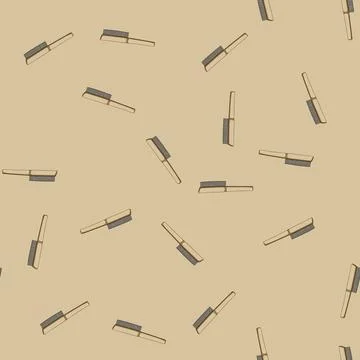 Seamless pattern rust wire brush cartoon vector Stock Illustration