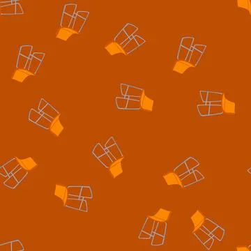 Seamless pattern rustic bar stool cartoon vector Stock Illustration
