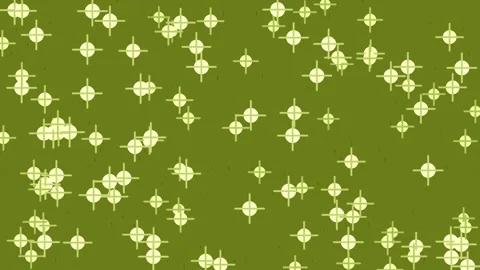 Seamless pattern of rustic crosshair aim targets on deep brown backdrop Stock Footage 336536844