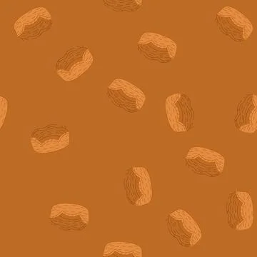 Seamless pattern rustic decorative bowl cartoon vector Stock Illustration