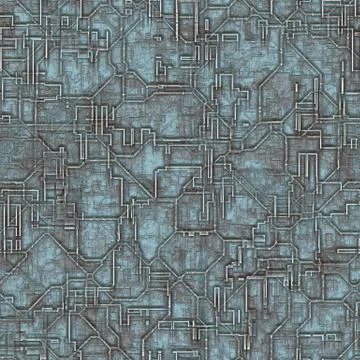 Seamless  pattern  of rusty high tech  texture Stock Illustration