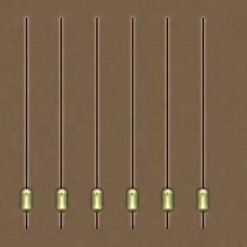 Seamless  pattern  with rusty metal sliders Stock Illustration