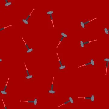 Seamless pattern ry mason s hammer cartoon vector Stock Illustration