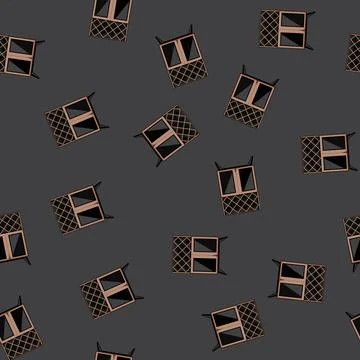 Seamless pattern ry wine cabinet cartoon vector Stock Illustration