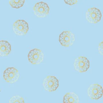 Seamless pattern Sacred geometry mandala creating spiritual harmony and balan Illustrazione stock