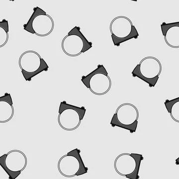 Seamless pattern saddle pipe clamp cartoon vector Stock Illustration