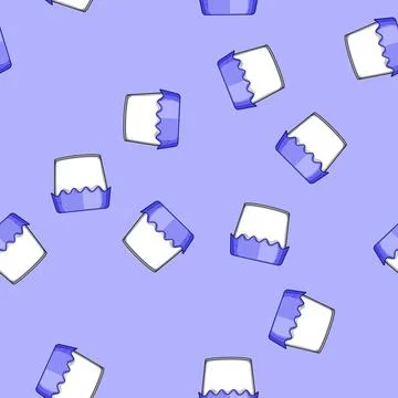 Seamless pattern safe food storage container baby cartoon vector Illustrazione stock