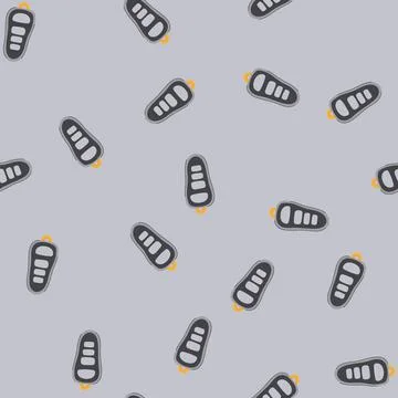 Seamless pattern safety car key cartoon vector Stock Illustration