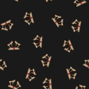 Seamless pattern safety climbing harnesses cartoon vector Illustrazione stock