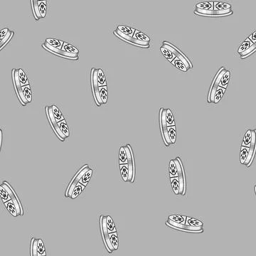Seamless pattern safety drain cover cartoon vector Stock Illustration