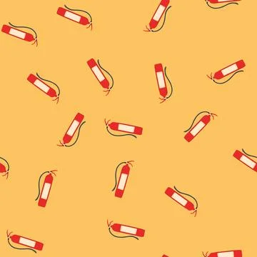 Seamless pattern safety fire extinguisher cartoon vector Stock Illustration