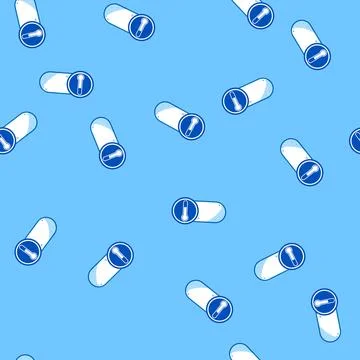 Seamless pattern safety frozen label cartoon vector 스톡 일러스트