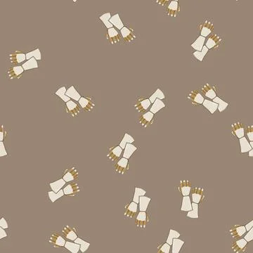 Seamless pattern safety gloves welding cartoon vector Illustrazione stock