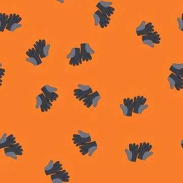 Seamless pattern safety gloves welding cartoon vector Stock Illustration