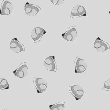 Seamless pattern safety helmet builder cartoon vector Stock Illustration