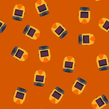 Seamless pattern safety helmet welding cartoon vector Stock Illustration
