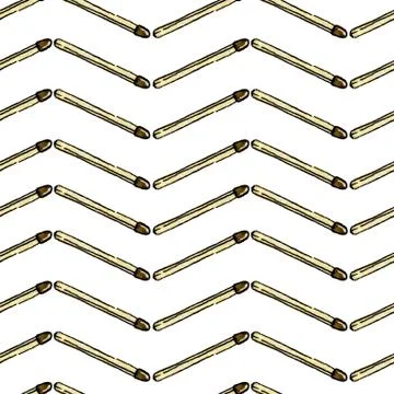 Seamless pattern with safety matches Stock Illustration