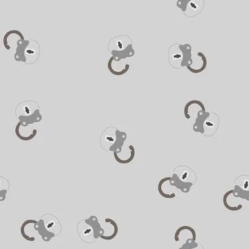 Seamless pattern safety padlock vintage cartoon vector Illustrazione stock