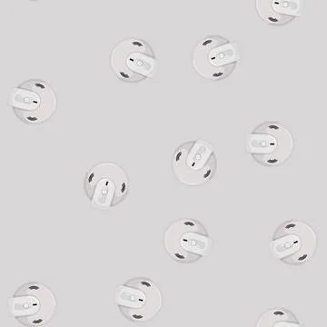Seamless pattern safety smoke detector cartoon vector Stock Illustration