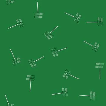 Seamless pattern safety street sign green cartoon vector Stock Illustration