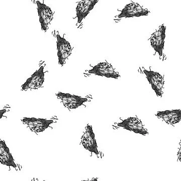 Seamless pattern saffron saffron sketch hand drawn Stock Illustration