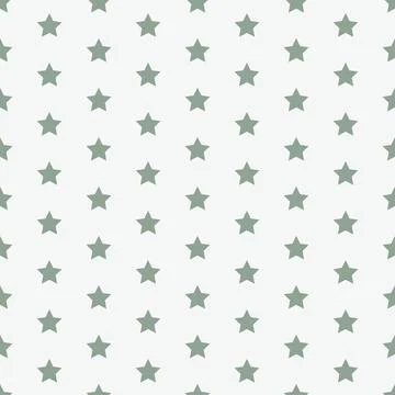 Seamless pattern sage green stars minimal natural background modern texture Stock Illustration