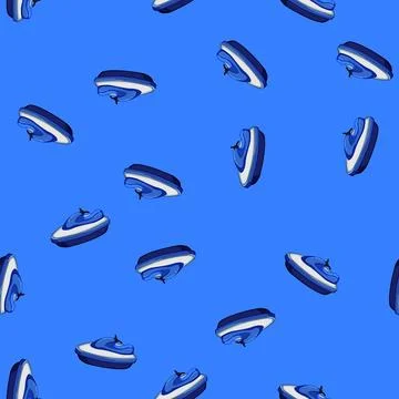 Seamless pattern sail boat toy cartoon vector Stock Illustration