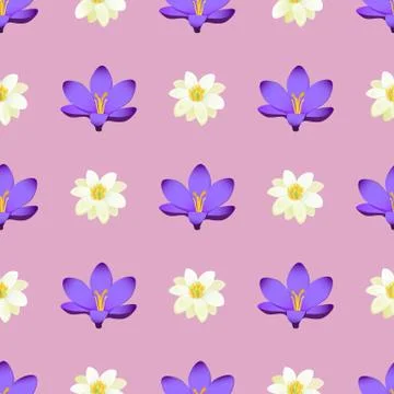 Seamless Pattern with Sakura Blossom Isolated 库存插图